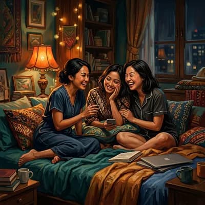Cover of Aku, Anna, Henny, dan Arie