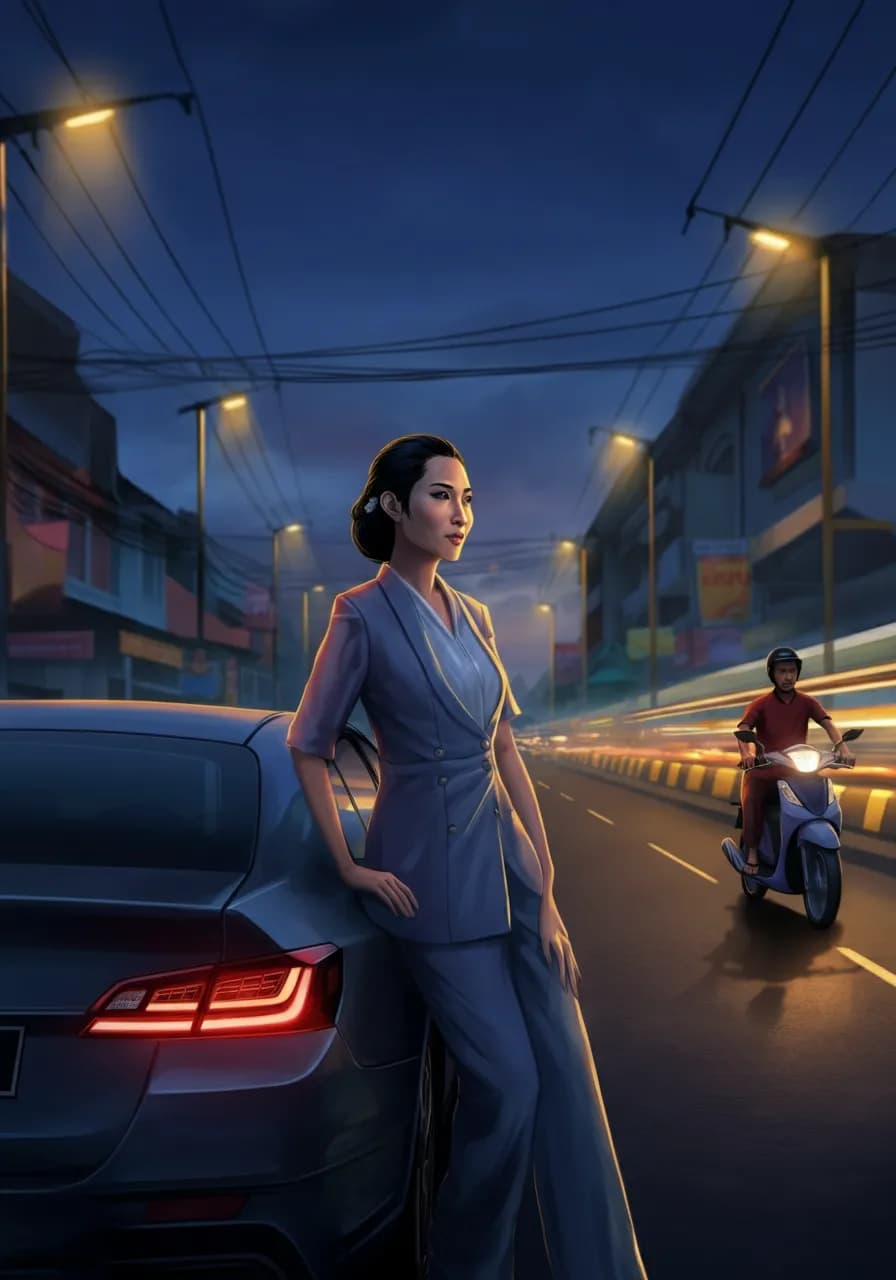 Cover of Menolong Wanita Cantik di Pinggir Jalan