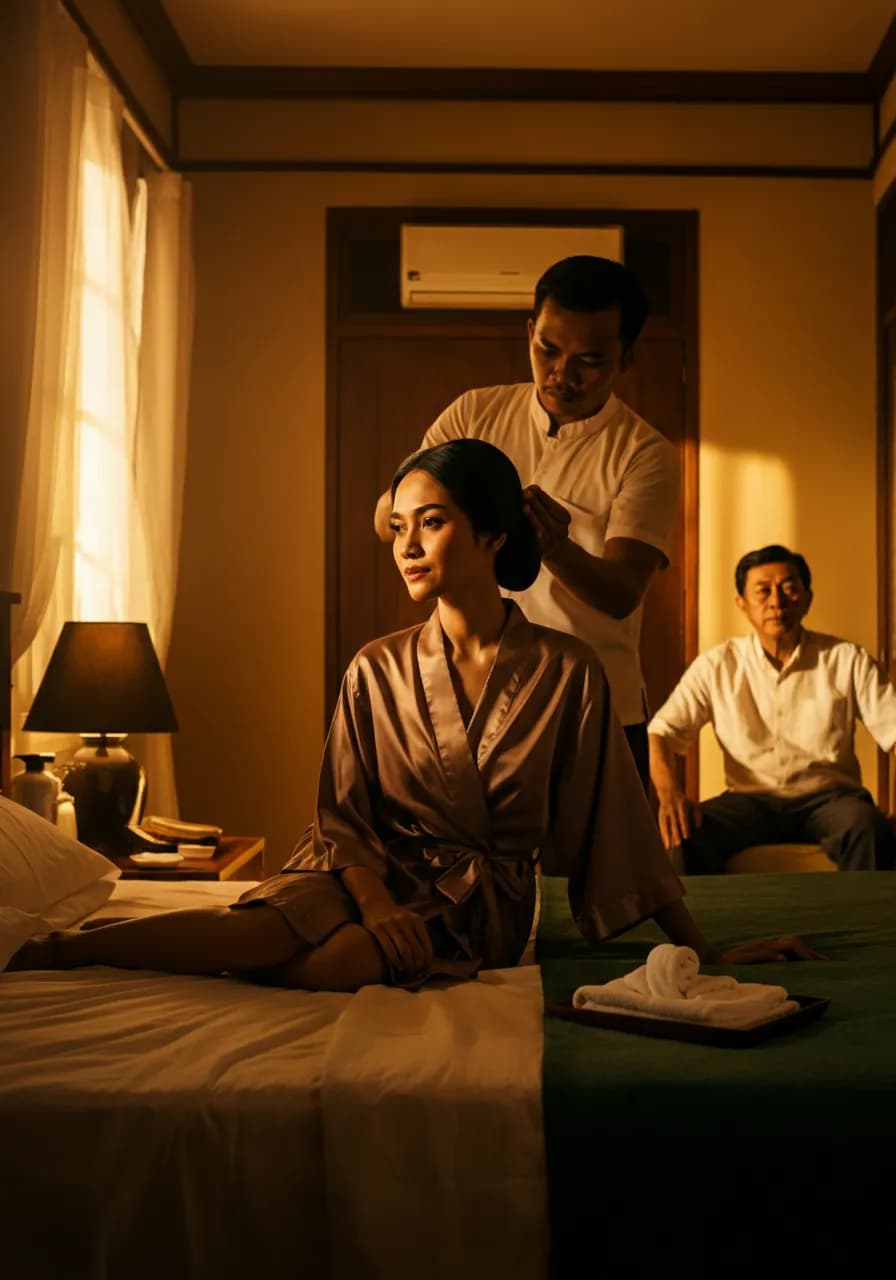 Cover of Pijatan Terlarang di Ranjang Pernikahan