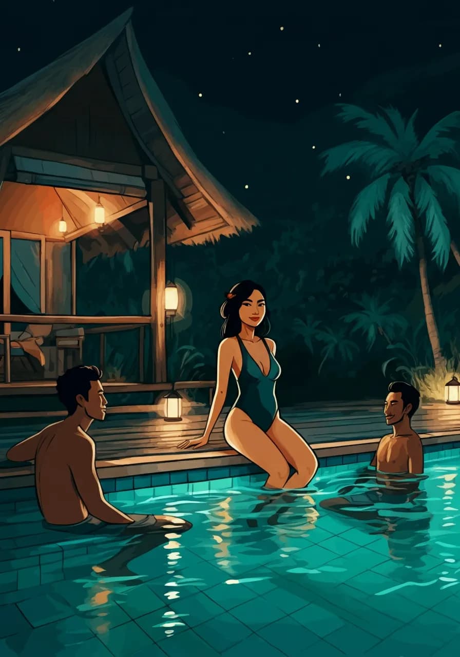 Cover of Gairah Terlarang di Tepi Kolam